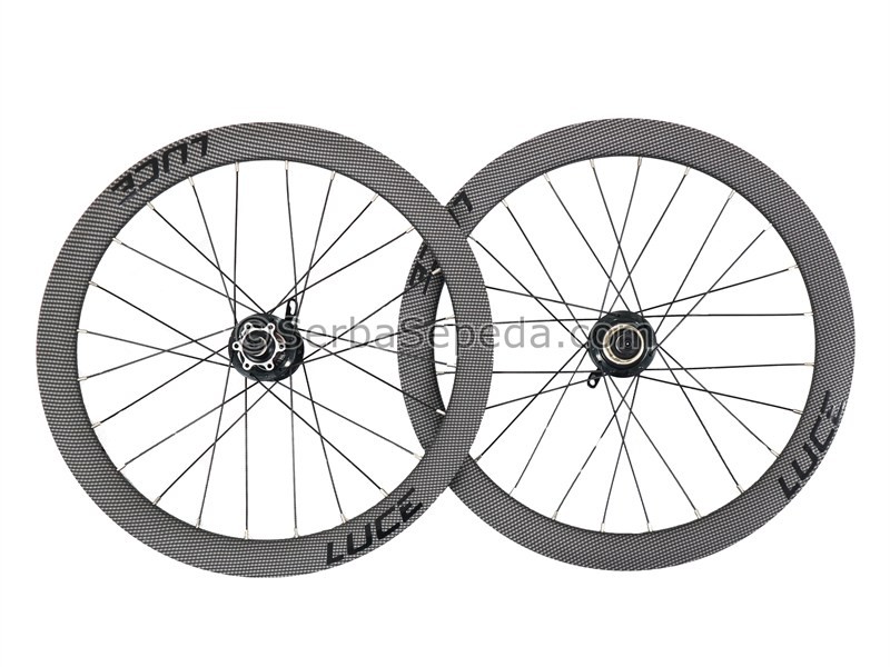 Wheelset Disc Brake 451mm Carbon Look 